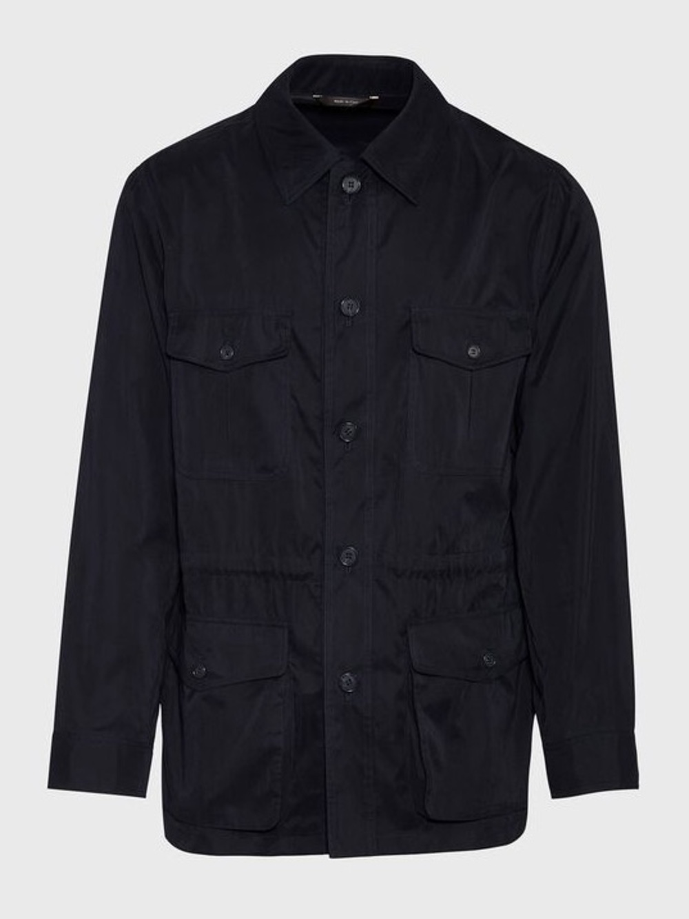 Paul Stuart Belseta Safari Jacket Men’s Black Travel Chore Utility Size L to XL